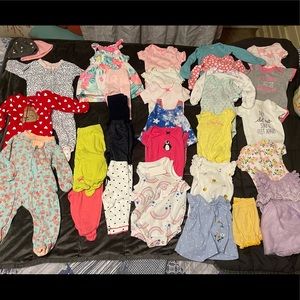 Large Newborn girl lot! Over 30 pieces!